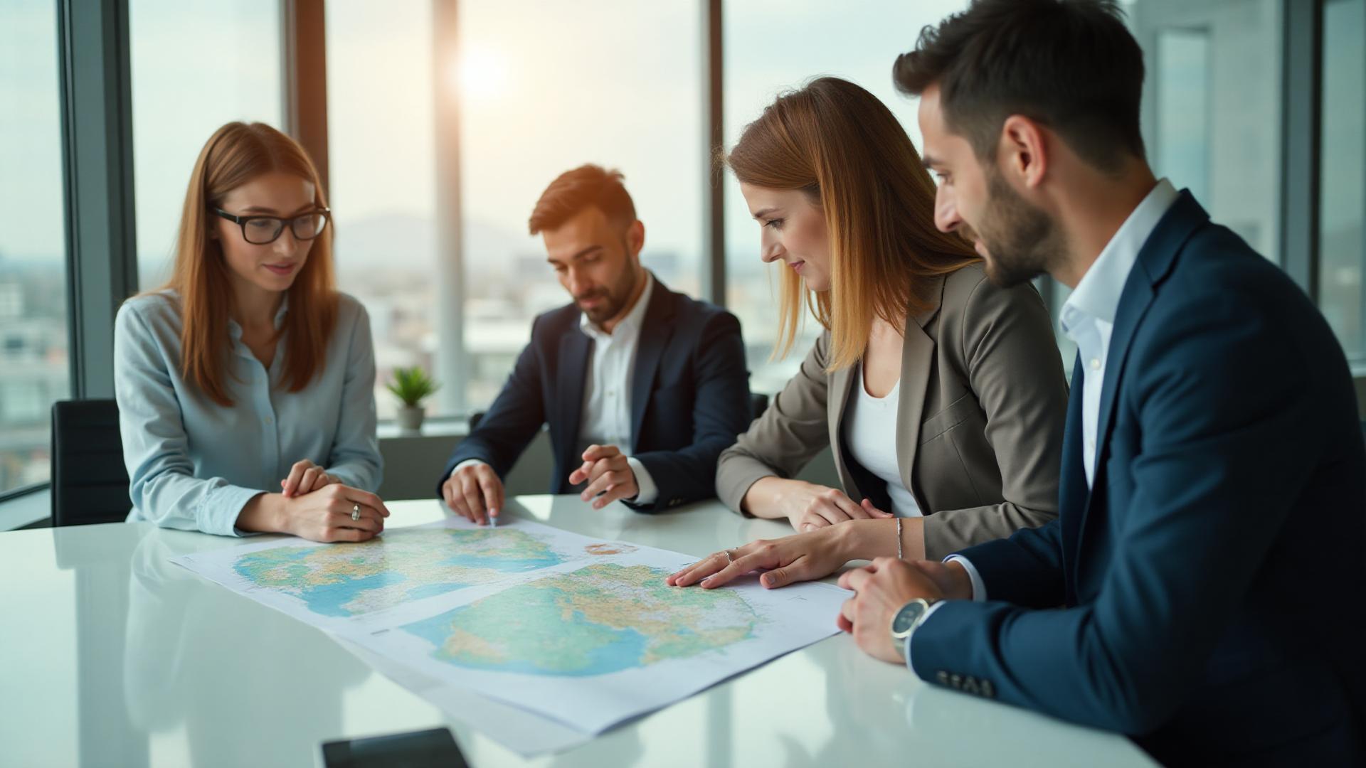 Roamly travel concierge planning a trip over a world map